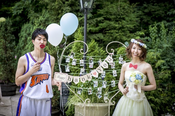 ガーデンウエディング｜カラードレス｜グリーン