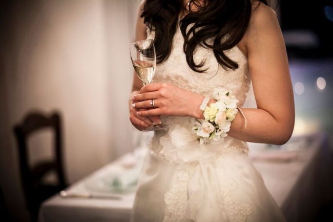 グランマニエのウエディングドレス｜ブーケ｜リストブーケ