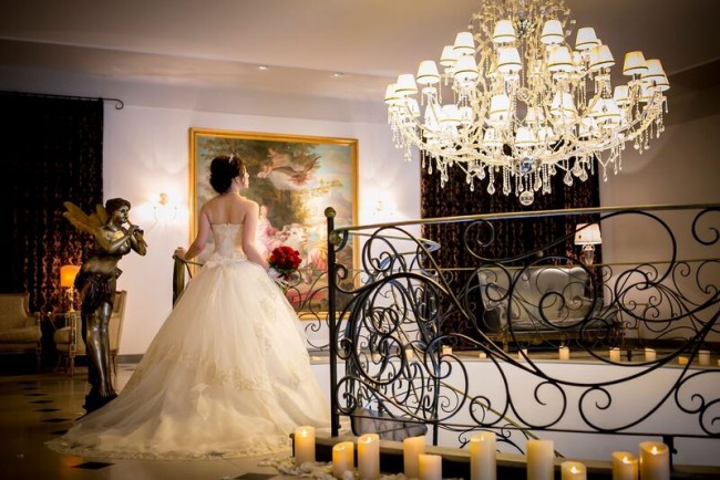 プリンセスライン|ボリュームドレス|レースのドレス