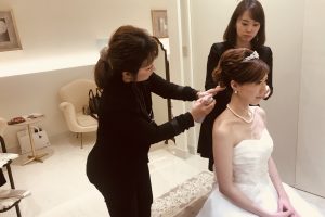 ヘアメイクリハーサルの様子｜グランマニエ