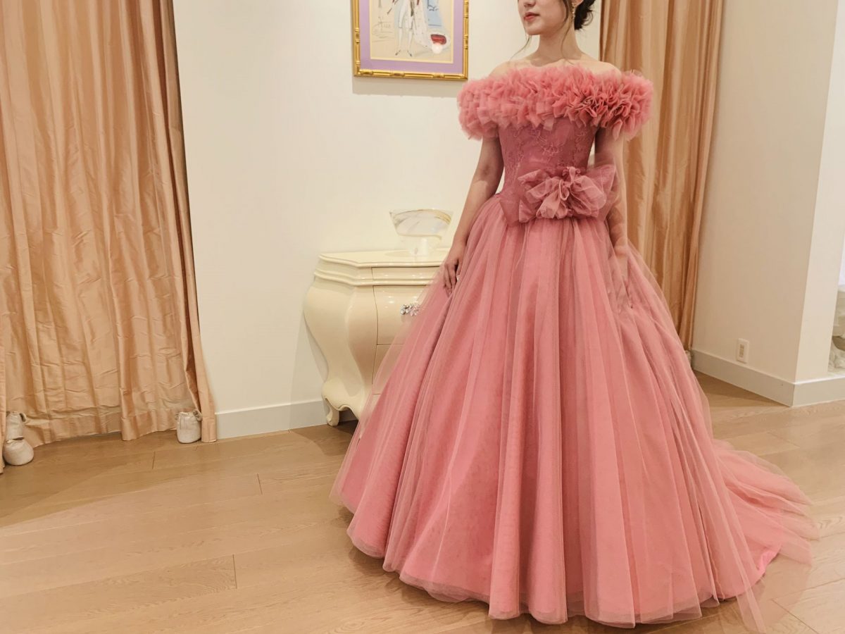 MOONLIGHT【ムーンライト】～ニュアンスカラー＜ピンク＞ドレスが届き 