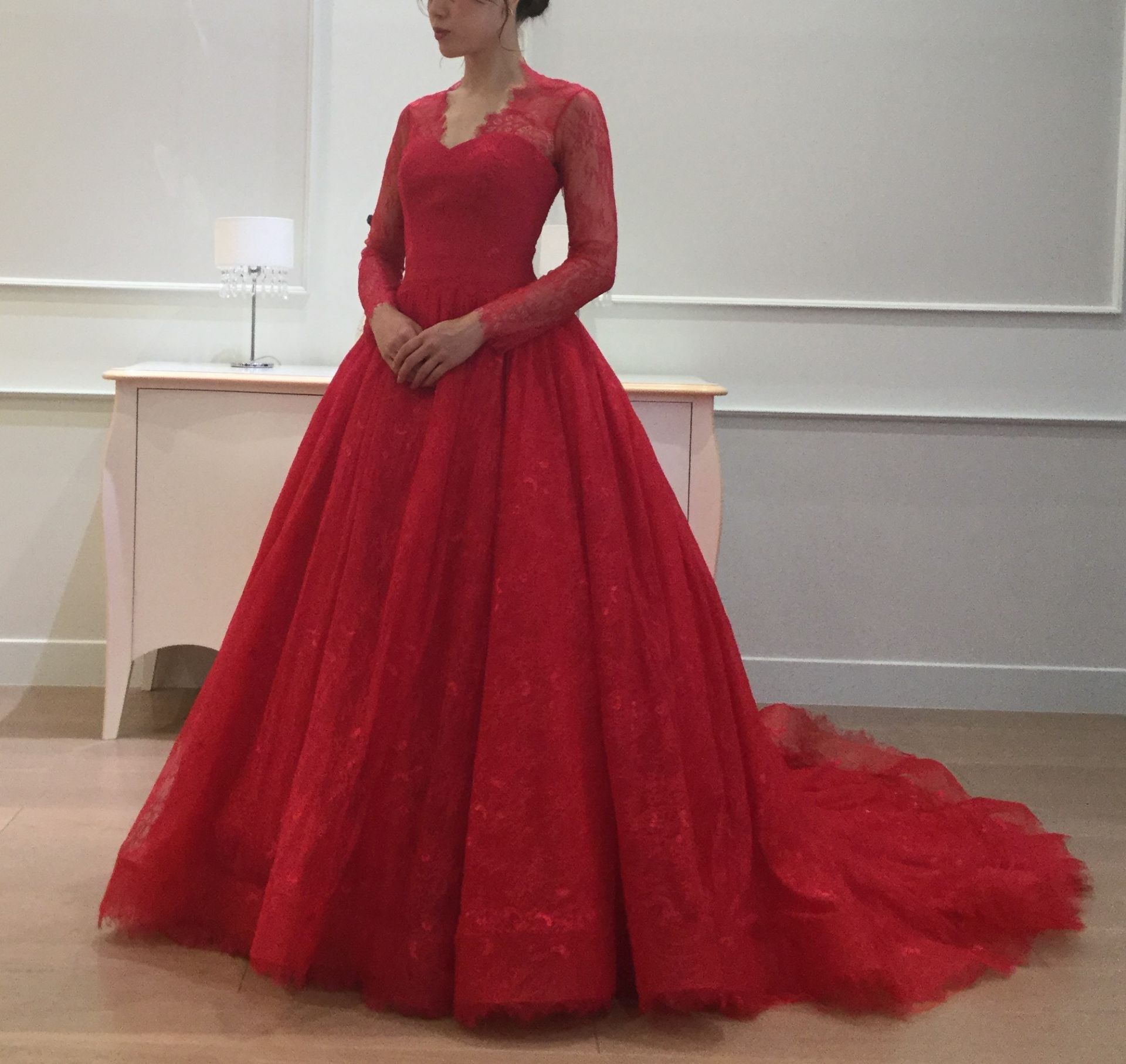 TRESOR | RED | ROSANNA PERRONE | granmanie | wedding dress