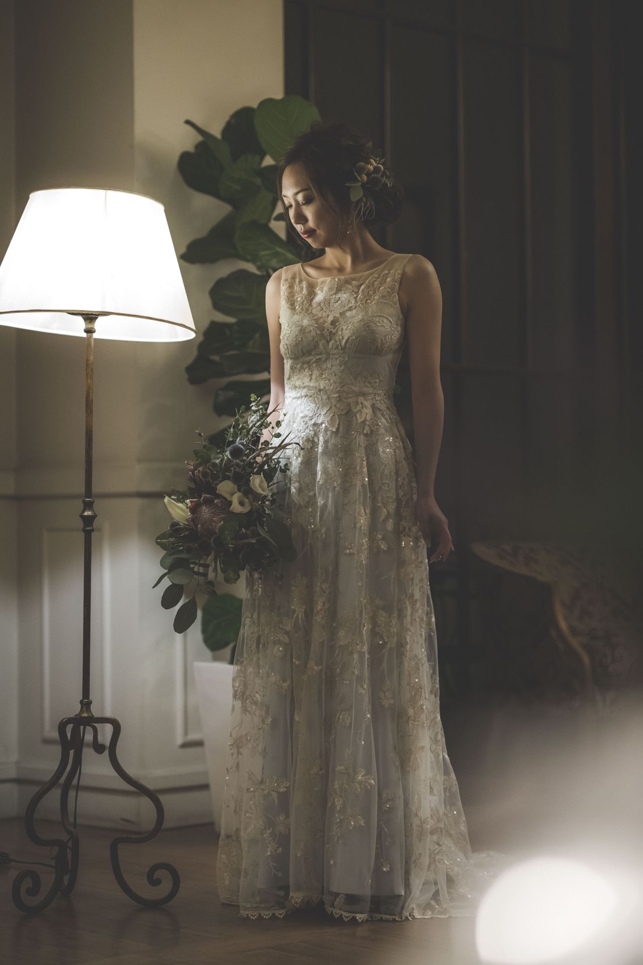 EDEN ｜ Claire pettibone | granmanie | wedding dress | blue 