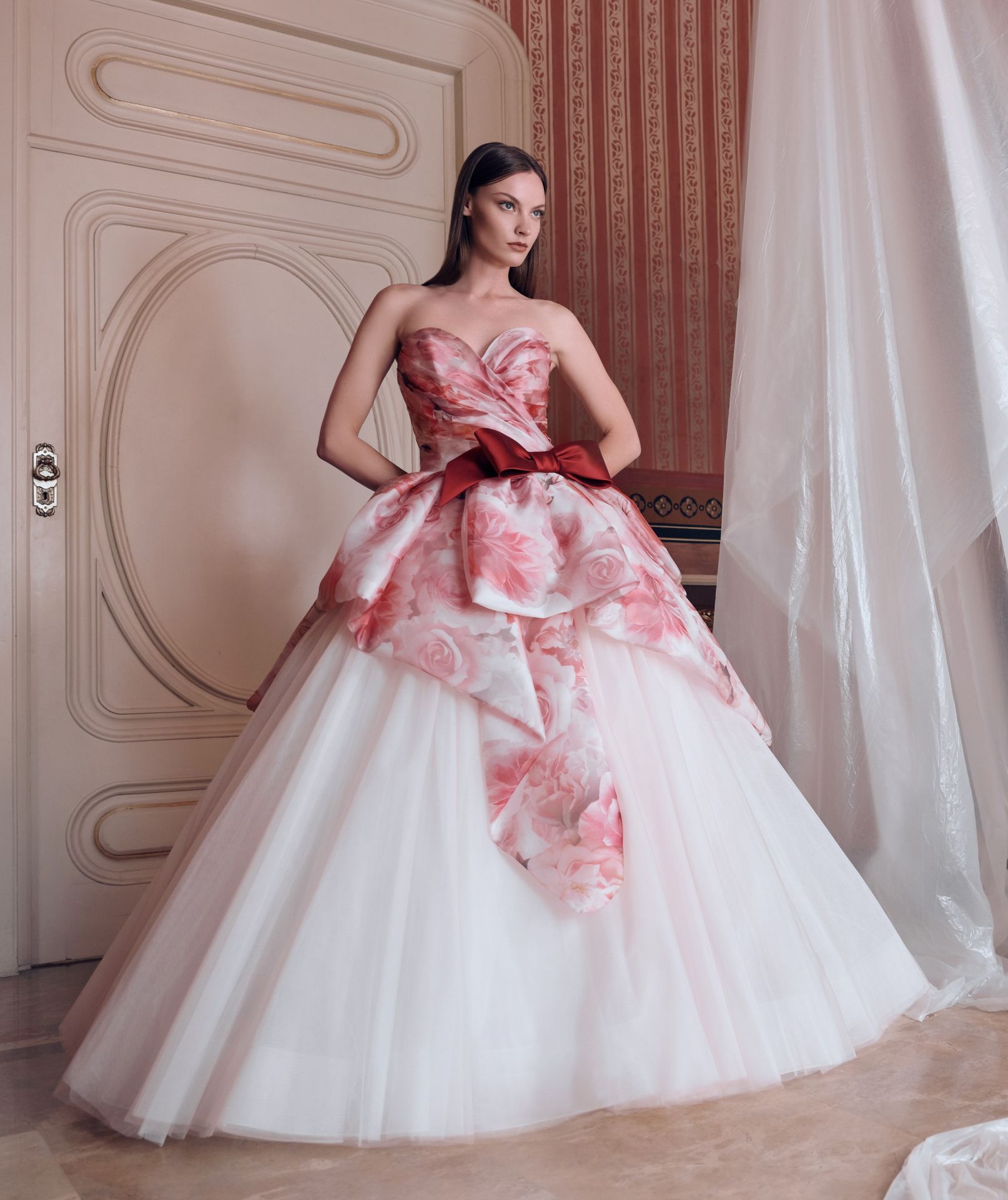 センチヒー 花柄ドレス カラードレス ピンク j6Mpv-m16158722387 