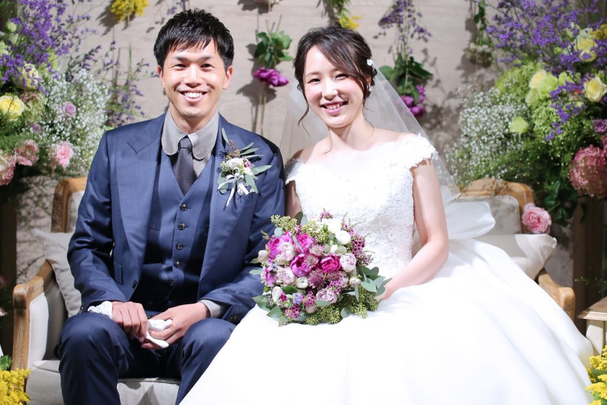 【REAL BRIDE】フォトジェニックなお花に囲まれて♡MASAKI & KANA