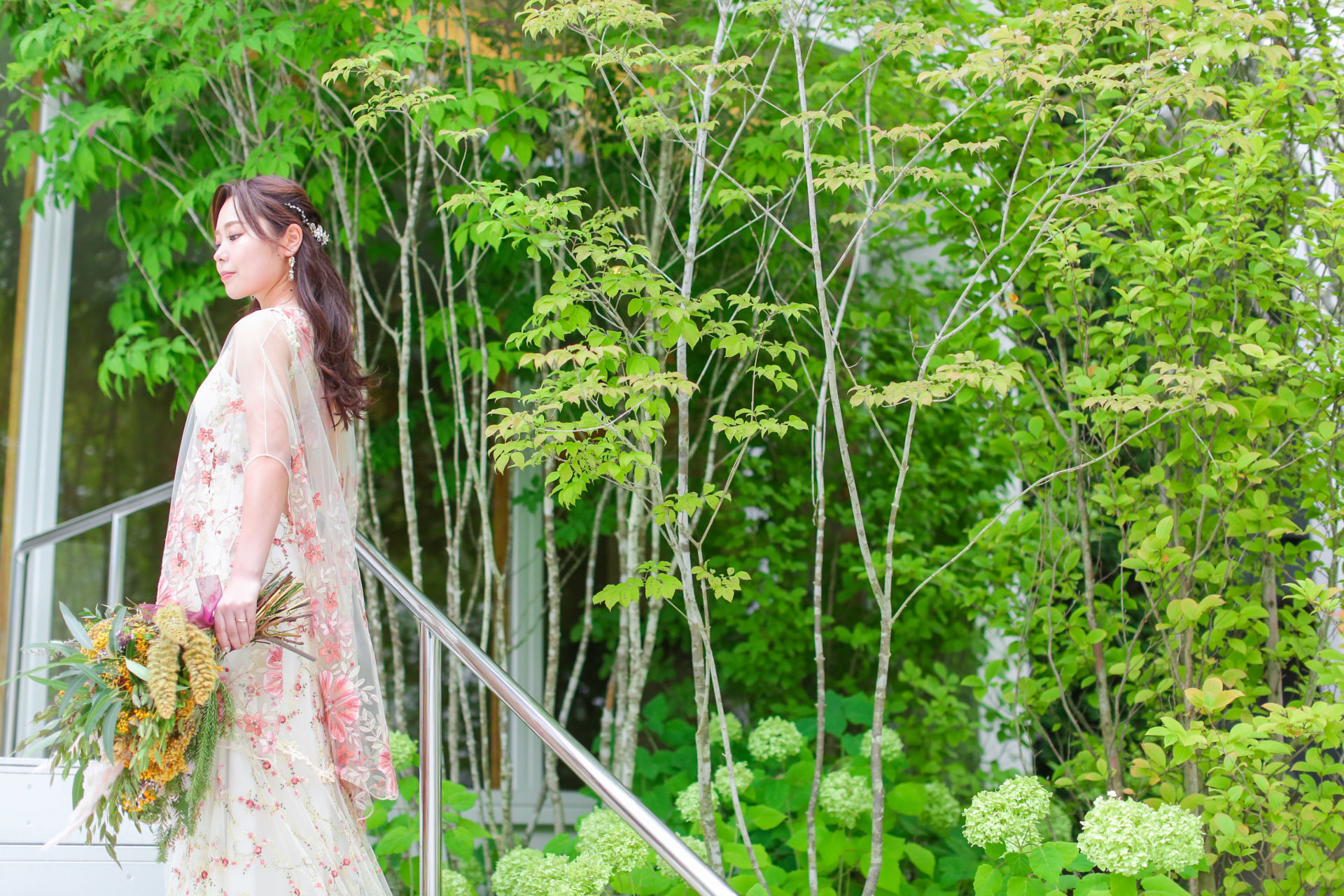 MAPLE | CLAIRE PETTIBONE | granmanie | wedding dress | red | flower | Hirokazu&Yuuka