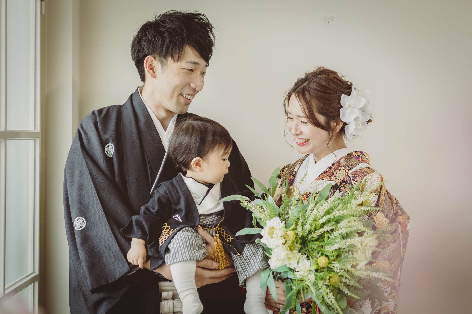 kimono photo | family photo | 和装フォト | granmanie | 色打掛 | 袴