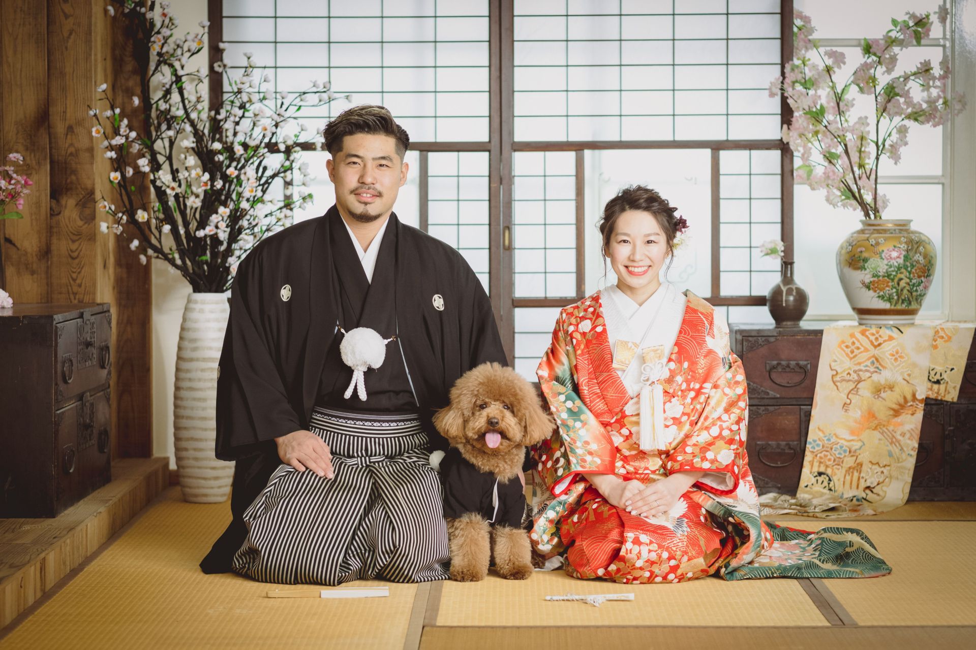 kimono photo | pet | 和装フォト | granmanie | 色打掛 | 袴