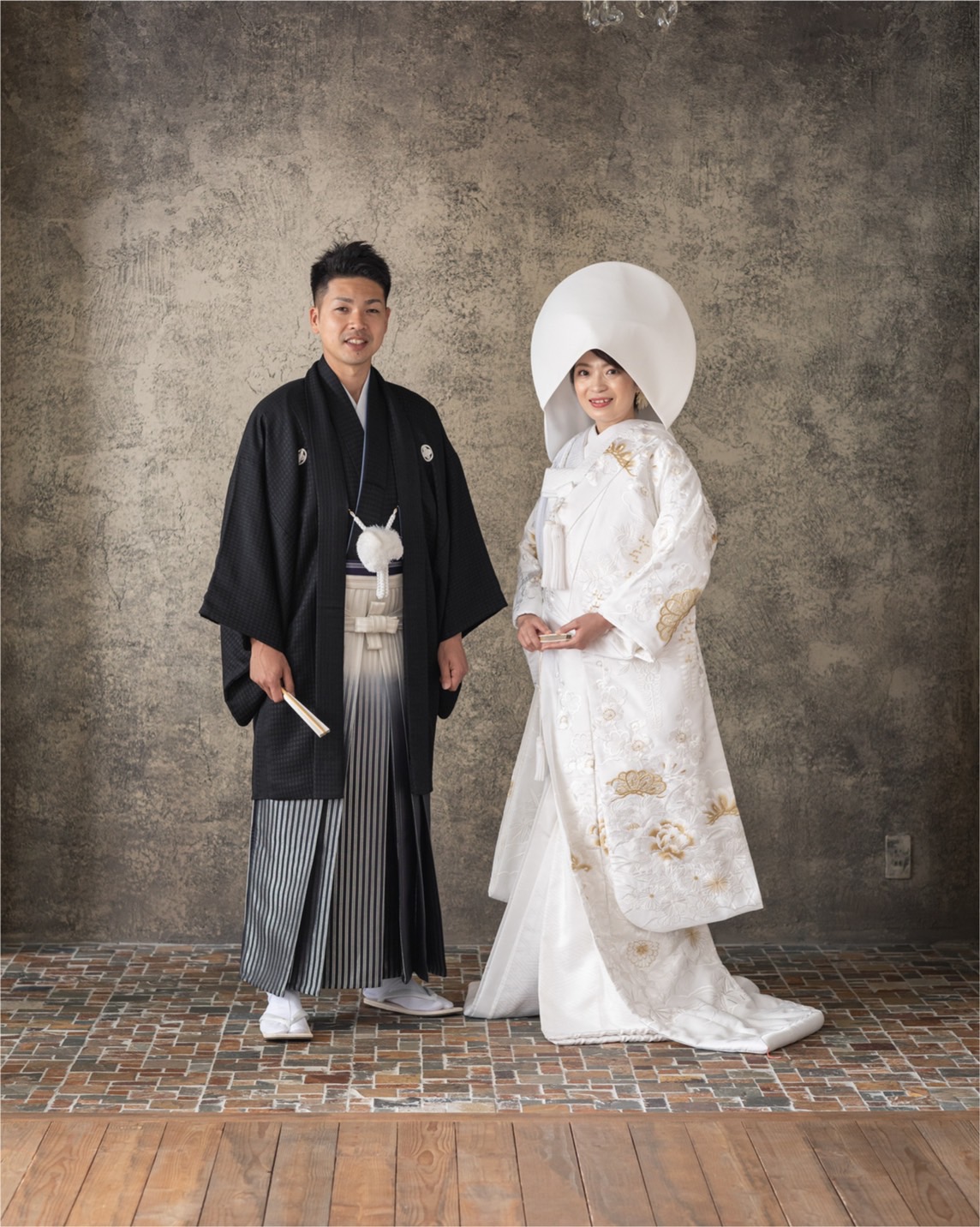 牡丹秋草紋 | 白無垢 | kimono photo | 和装フォト | NOBLE JAPAN | granmanie | Kazuhiro＆Saori