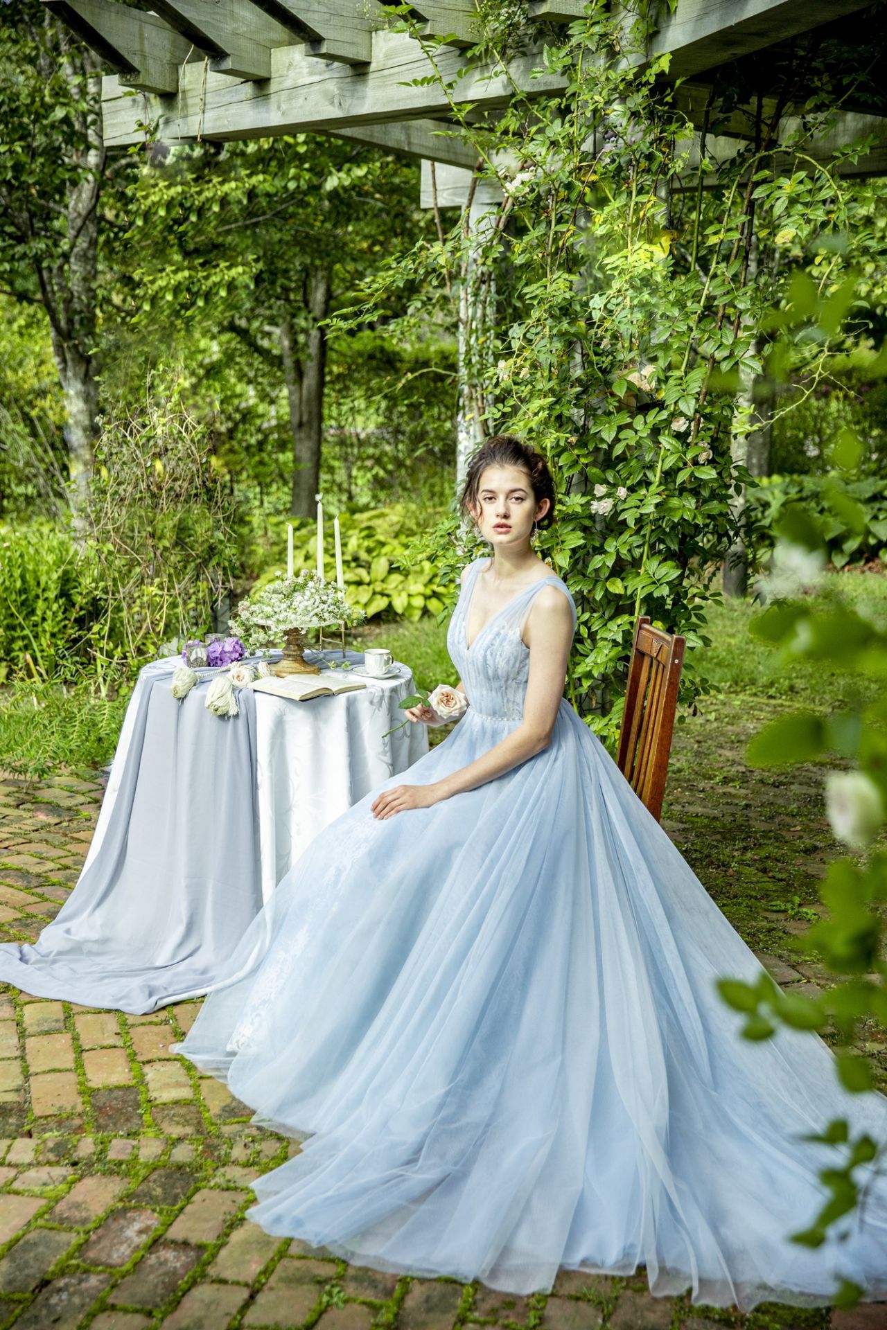 RAPHAEL BLUE | MODERN TROUSSEAU | granmanie | wedding dress | blue | collection