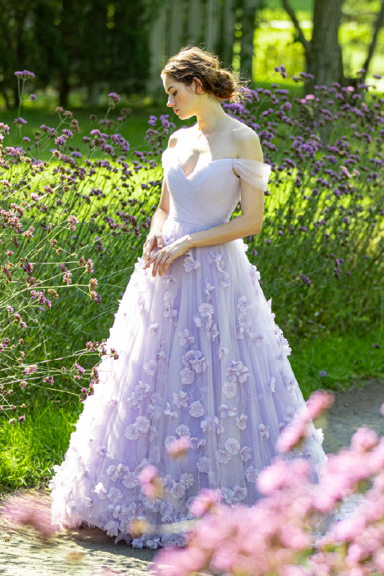 JULIETTE | SUZANNE NEVILLE | granmanie | wedding dress | purple | collection